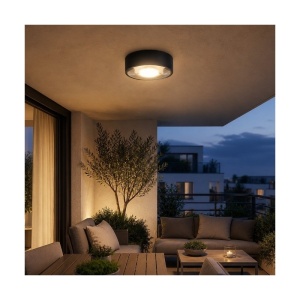 DAWN LED SVETILJKA 062 PLAFONSKA 7W 3000K IP65 CRNA