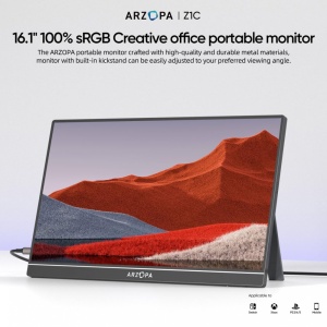 Eksterni prenosni monitor 16,1'' Z1C FHD 100%sRGB - Img 1