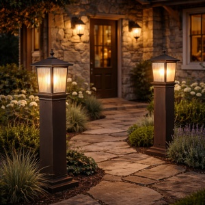 FENJER 1023 STUBNI 1*E27 RUSTIK BRAON IP44 - Img 4