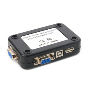 KVM switch 2 PC-a na isti monitor,mis,tastaturu JWD-SP27 bez kablova - Img 3