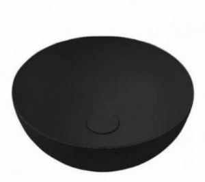 Lavabo nadgradni HATRIA HAPPYHOUR SLIM 06:00 fi400x165mm mat crni - Img 2
