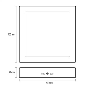LED nadgradna svetiljka 12W,6500K - Img 2