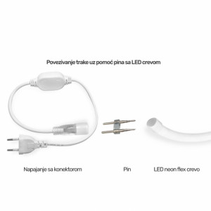 LED NEON FLEX 360° NAPOJNI KABL - Img 1