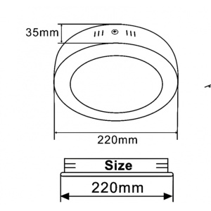 LED PANEL KA-C5 18W 4000K CRNI - Img 1