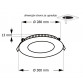 LED panel UZ KNC1 24W 4000K