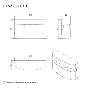 LED SVETILJKA JM-081 6W 3000K IP65 CRNA - Img 2