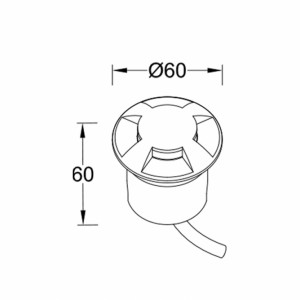 LED SVETILJKA JM-4816 PODNA 1W 3000K IP67 ANTRACIT - Img 4