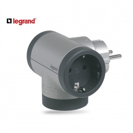 LG 694524 ADAPTER ROTIRAJUCI 2X2P+E 1XUSB-A 1XUSB-C (ALU/T.SIVA) - Img 4