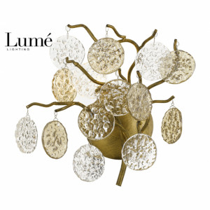 Luna 166 zidna lampa 1G9 bronza