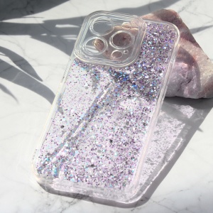 Maska Glitter za iPhone 15 Pro 6.1 ljubicasta
