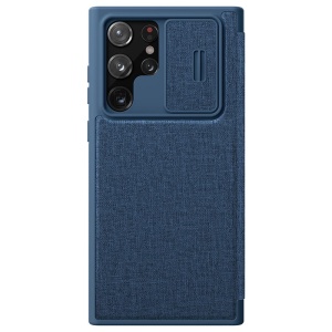 Maska Nillkin Qin Pro Leather za Samsung S908B Galaxy S22 Ultra 5G plava
