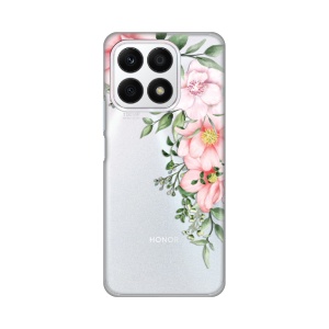 Maska Silikonska Print Skin za Honor X8a Gentle Rose Pattern