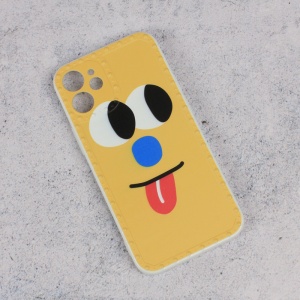 Maska Smile face za iPhone 12 Mini 5.4 zuta - Img 1