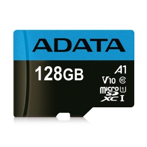 Micro SD Card 128GB AData + SD adapter AUSDX128GUICL10A1-RA1/ class 10 - Img 2