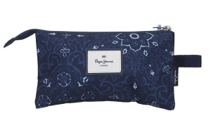 PEPE JEANS LENAY prazna pernica sa 3 pregrade - teget - Img 3