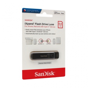 SanDisk USB flash memorija 64GB iXpand Drive Luxe za iPhone/iPad - Img 1