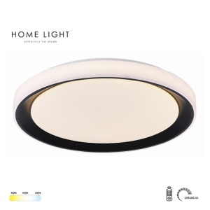 SOLEA 101 PLAFONSKA SVETILJKA 24/48W CCT CRNA DIM