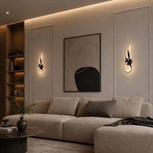 SOLEA 137 ZIDNA LAMPA 20W 3000K CRNA - Img 3