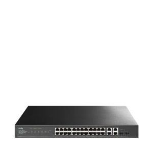 Svič 10/100/1000 26-port Cudy GS1028ES2 Light Managed PoE+ sa 2x combo porta