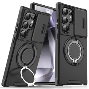 Torbica CamShield Ring stand za Samsung S928B Galaxy S24 Ultra crna - Img 1