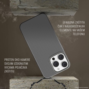 Torbica Magsafe Kevlar za iPhone 15 Pro Max 6.7 crna - Img 3