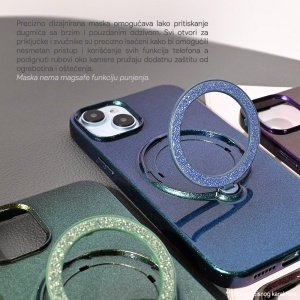 Torbica Magsafe Ring za iPhone 15 Plus 6.7 ljubicasta - Img 3
