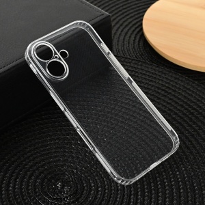 Torbica silikonska Ultra Thin with pluggy za iPhone 16 6.1 transparent - Img 1