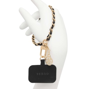 Traka za telefon Guess HDSP PU Saffiano Chain Strap 4G Charm crna (GUOUCHSAMC4K) - Img 2