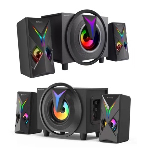 Zvucnik Kisonli TM-1000U 2.1 sistem remote Bluetooth microSD LED crni - Img 3