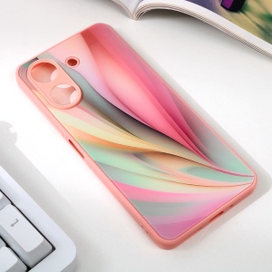 Абстрактный чехол для Xiaomi Redmi 13C розовый