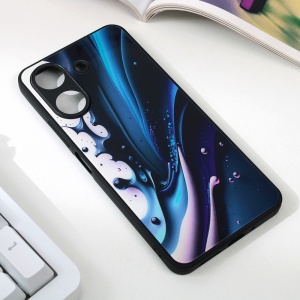 Абстрактный чехол для Xiaomi Redmi 13C темно-синий