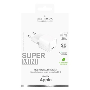 Домашнее зарядное устройство Puro PD Fast Charger 20W белое - Img 4