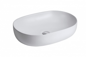 Раковина накладная MINOTTI 600x415x135 матово-белая - Img 2