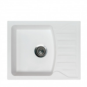Раковина Metalac QUADRO M 620x500 fi90 белая