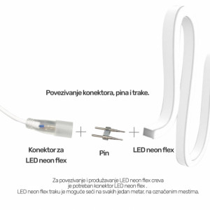 led neon flex 360 konektor