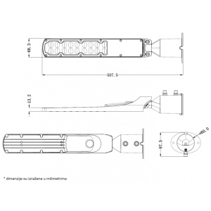 Светодиодный уличный светильник RA-50W 6000K - Img 6