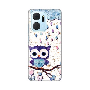 Силиконовый чехол с принтом для Honor X7a Owl
