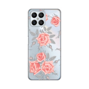 Силиконовый чехол с принтом для Honor X8 Elegant Roses