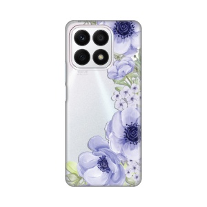 Силиконовый чехол с принтом для Honor X8a Blue Roses
