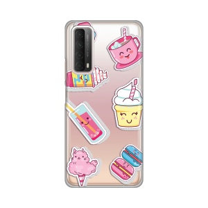 Силиконовый чехол с принтом для Huawei P Smart 2021 Ice Cream