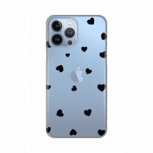 Силиконовый чехол с принтом для iPhone 13 Pro Max 6.7 Hearts