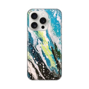 Силиконовый чехол с принтом для iPhone 15 Pro 6.1 Abstract