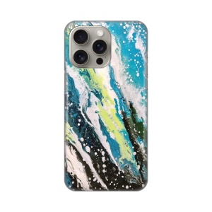 Силиконовый чехол с принтом для iPhone 15 Pro Max 6.7, абстрактный