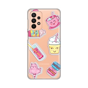 Силиконовый чехол с принтом для Samsung A235F Galaxy A23 4G/5G Ice cream