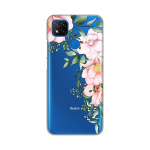 Силиконовый чехол с принтом для Xiaomi Redmi 9C/10A «Нежные розы»