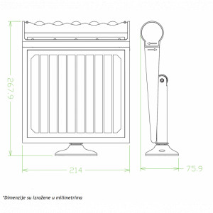 Solarna LED svetiljka LD-SSL 8W