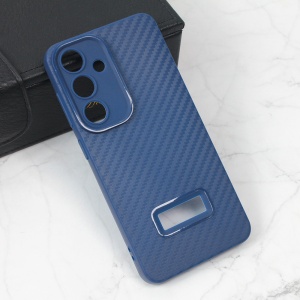 Чехол с карбоновой полоской для Samsung S921B Galaxy S24, синий