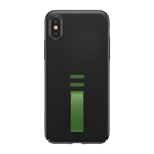 Чехол Baseus Little Tail для iPhone X, черный-зеленый - Img 3