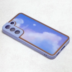 Чехол Candy Marble для Samsung S906B Galaxy S22 Plus 5G сиреневый
