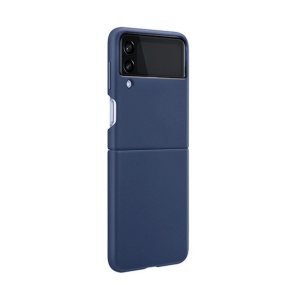 Элегантный складной чехол для Samsung F721B Galaxy Z Flip 4 5G темно-синий